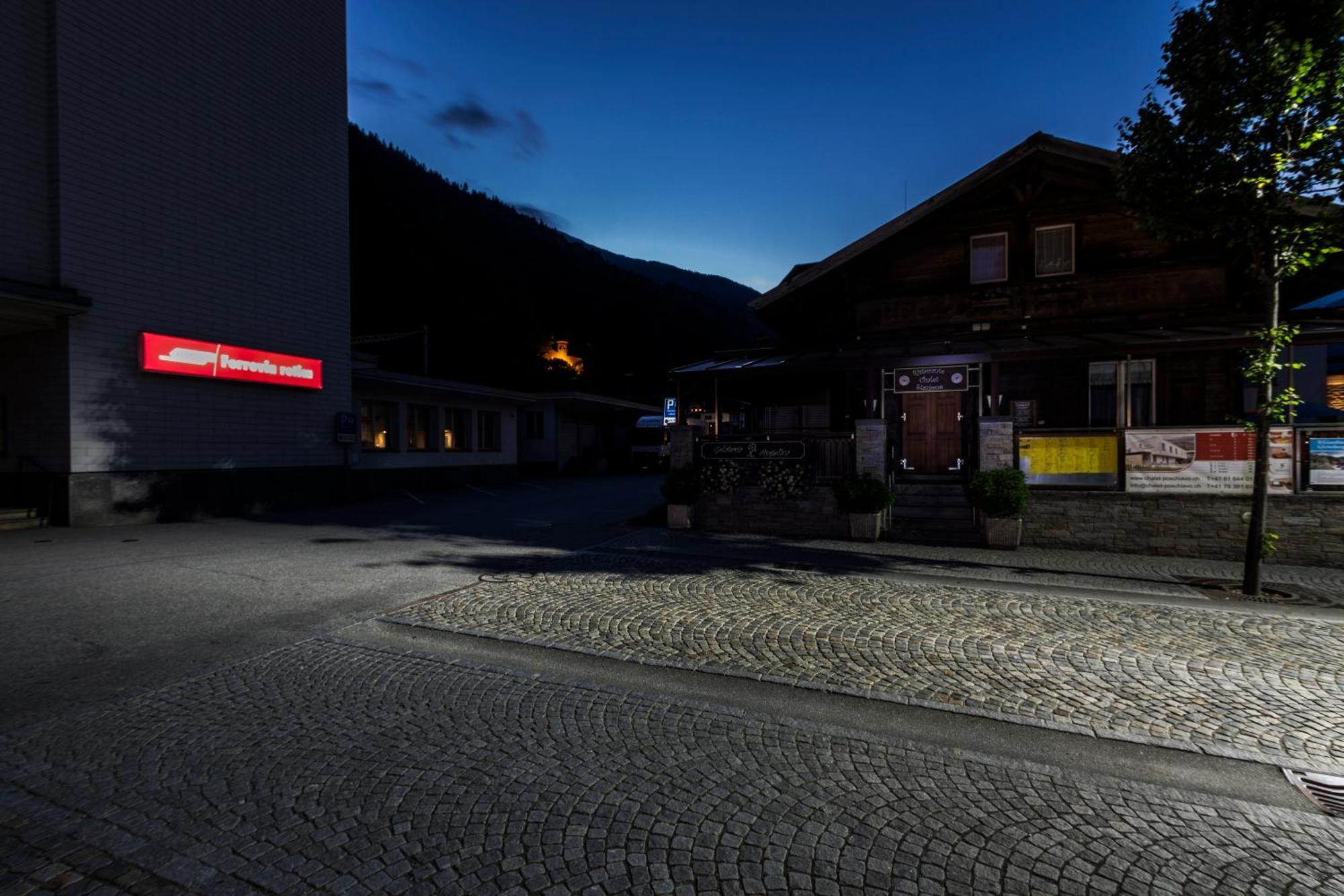 Ristorante Pensione Chalet Stazione Hotel Poschiavo Exterior photo